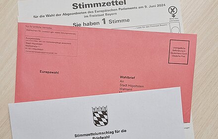 Wahlunterlagen Briefwahl Europa 2024