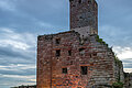 Mobiles Kino auf der Wiese am Fuß der Burg Hilpoltstein