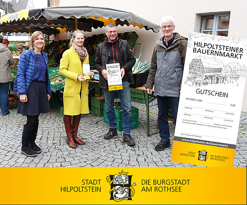 Präsentation Bauernmarkt-Gutscheine