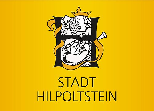 Stadt Hilpoltstein Logo auf gelb