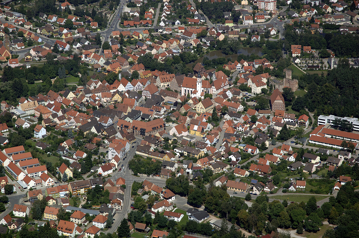 Luftbild auf die Altstadt