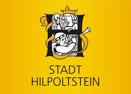 Stadt Hilpoltstein Logo auf gelb