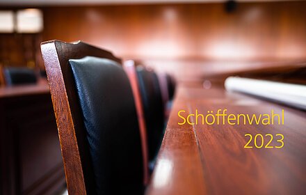 Table and chair in the courtroom of the judiciary.