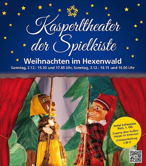 Plakat Kasperletheater Weihnachtsmarkt