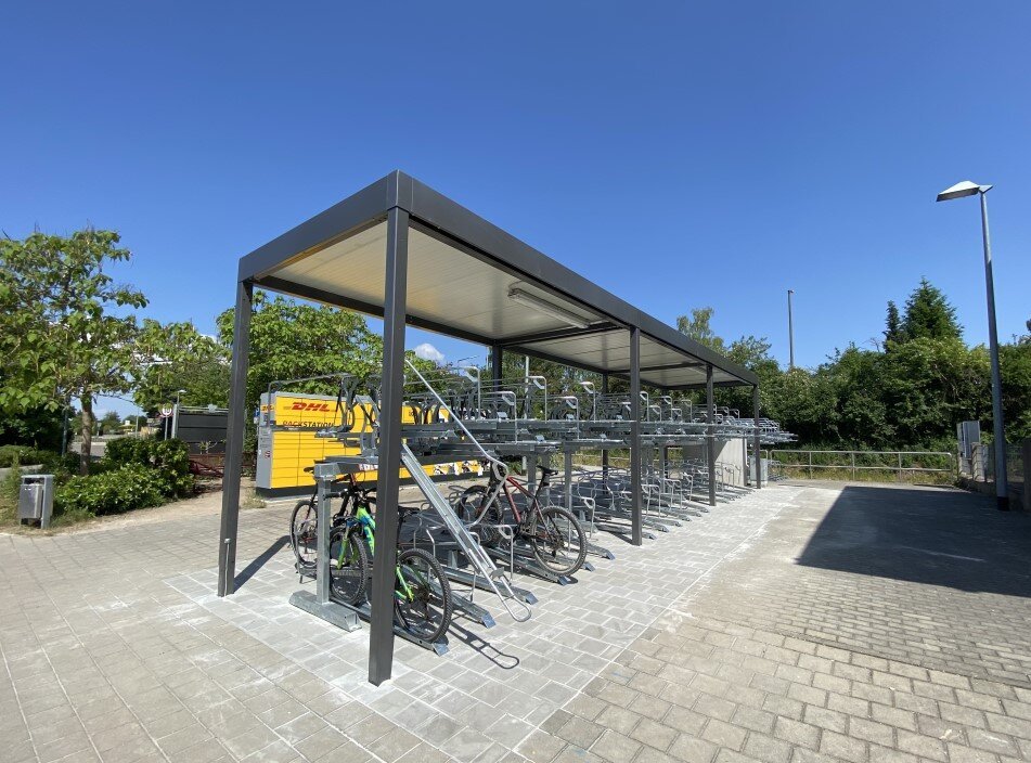Abstellanlagen am Bahnhof in Hilpoltstein